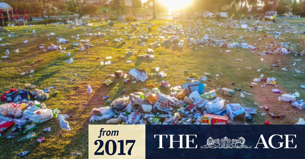St Kilda foreshore trashed after Christmas Day partying
